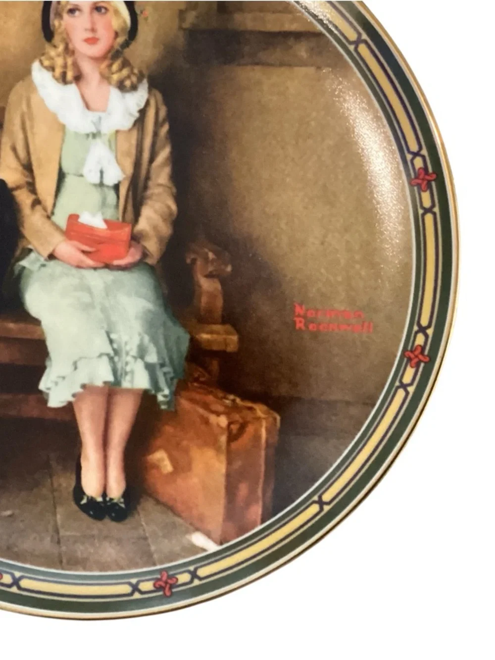 Knowles 1985 Norman Rockwell A Young Girl’s Dream Collector Plate & Box